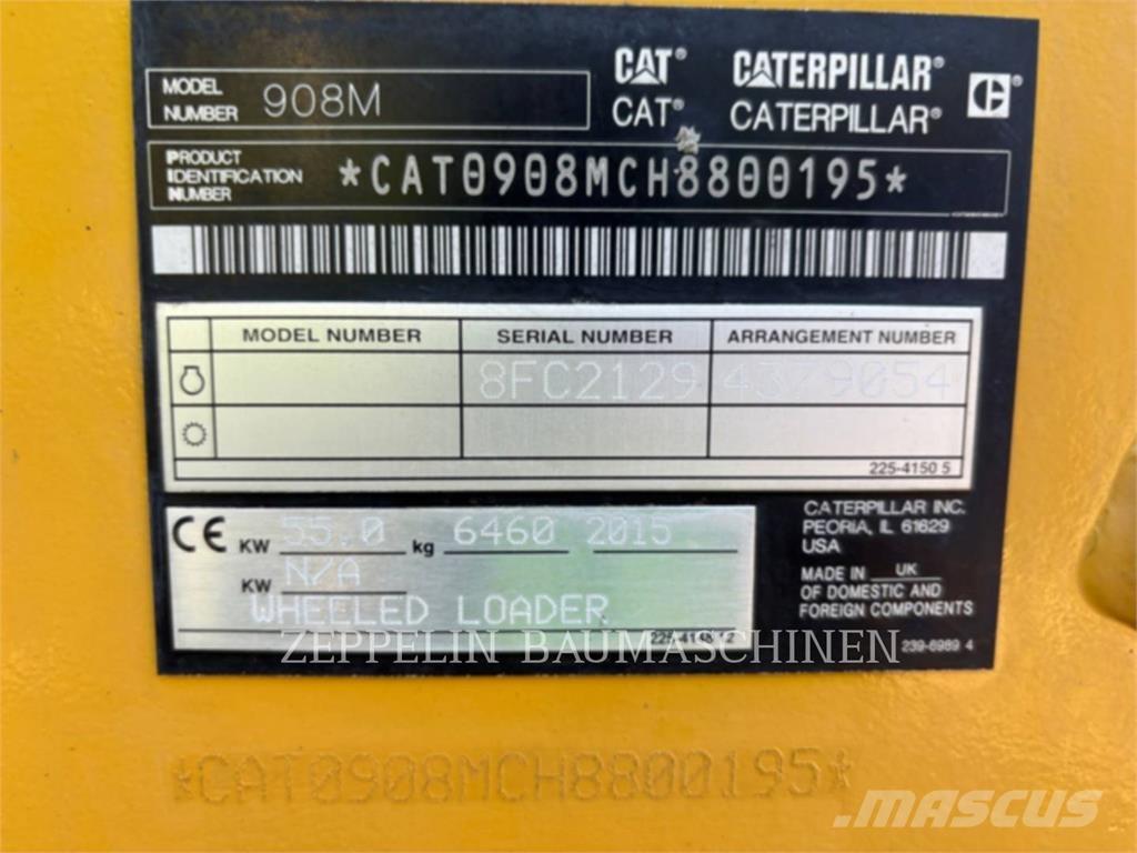 CAT 908M Cargadoras sobre ruedas