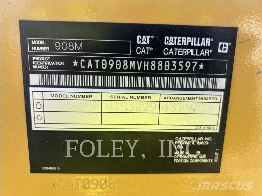 CAT 908M Cargadoras sobre ruedas
