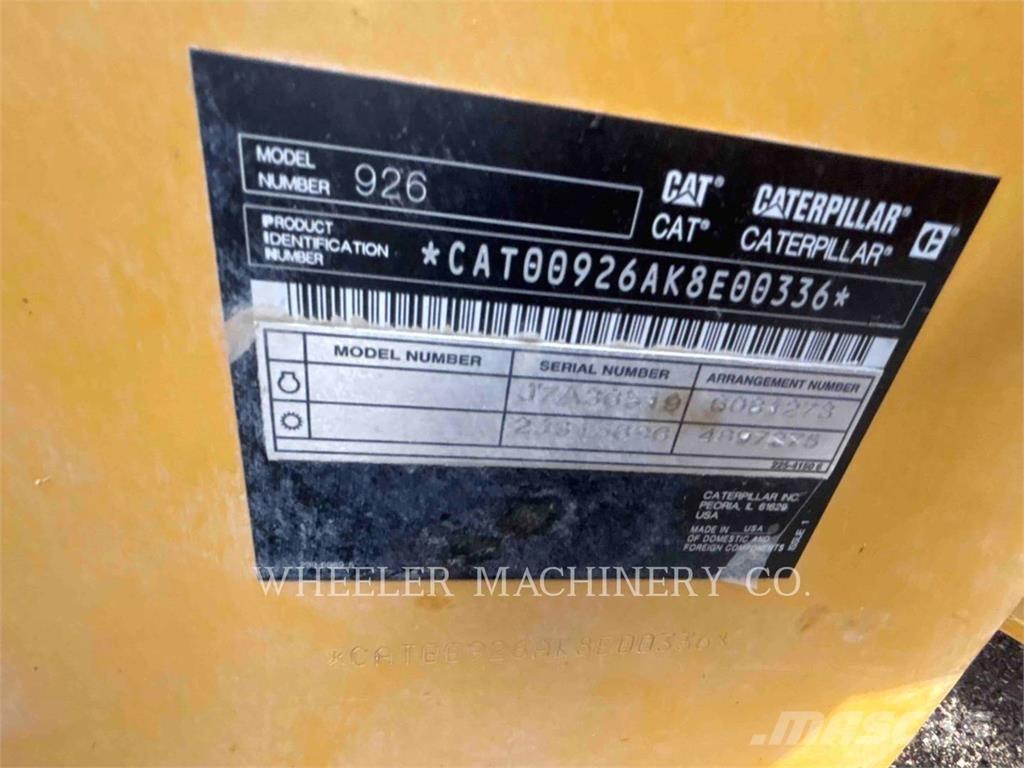 CAT 926 QC Cargadoras sobre ruedas