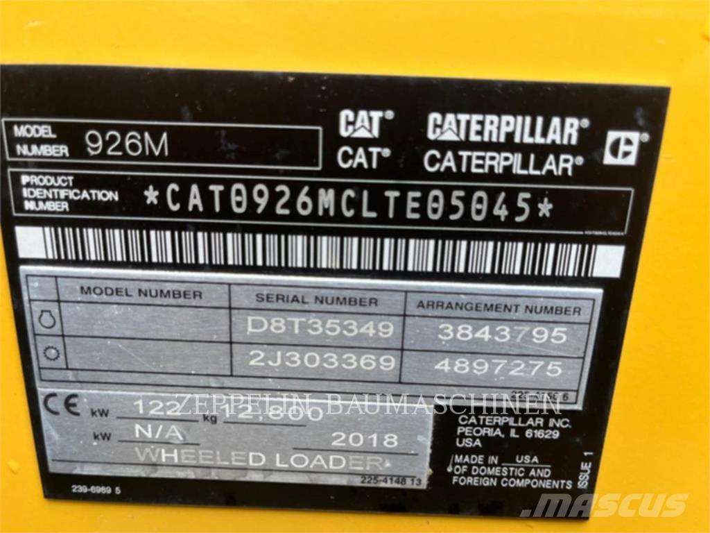 CAT 926M Cargadoras sobre ruedas