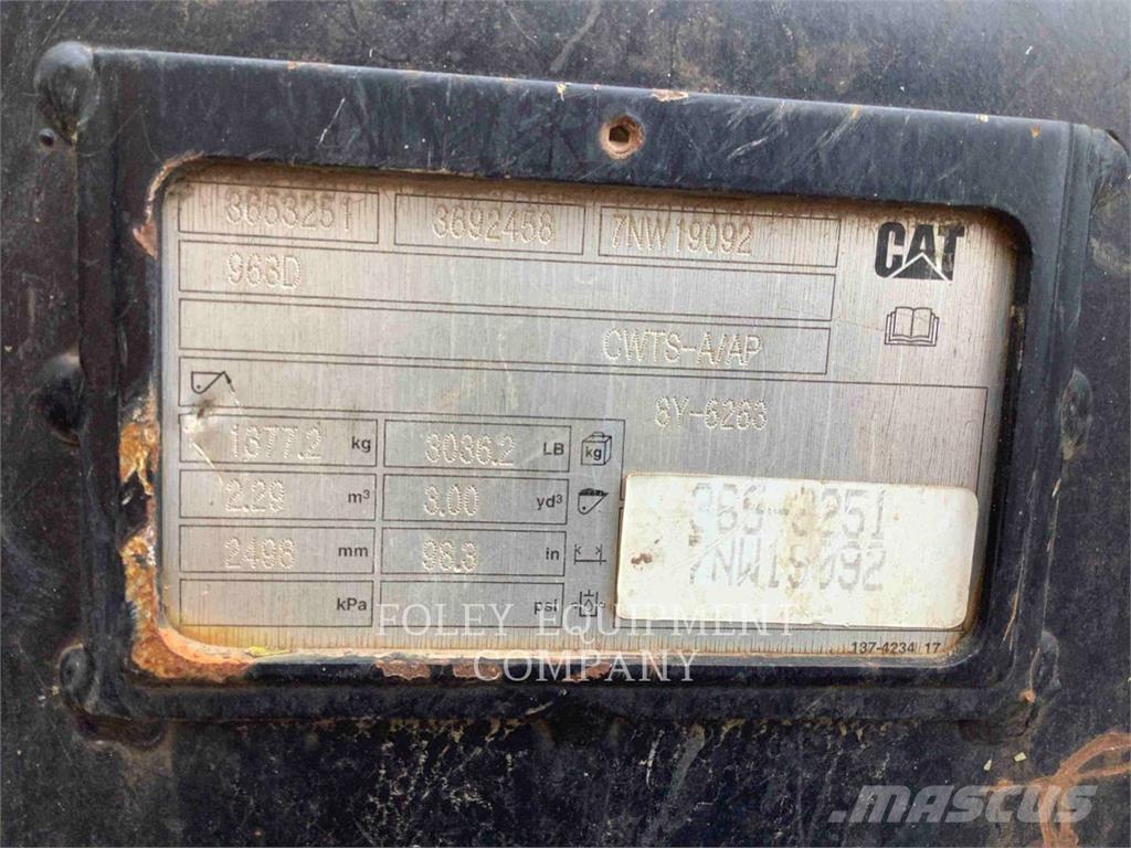 CAT 963K Cargadoras sobre orugas