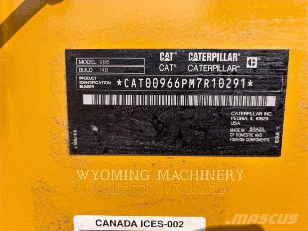 CAT 966 Cargadoras sobre ruedas