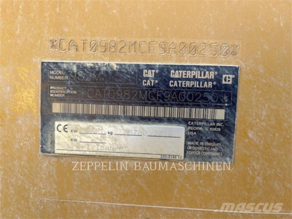 CAT 982M Cargadoras sobre ruedas