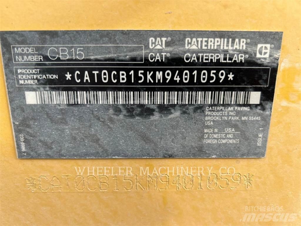 CAT CB15 CW VV Rodillos de doble tambor