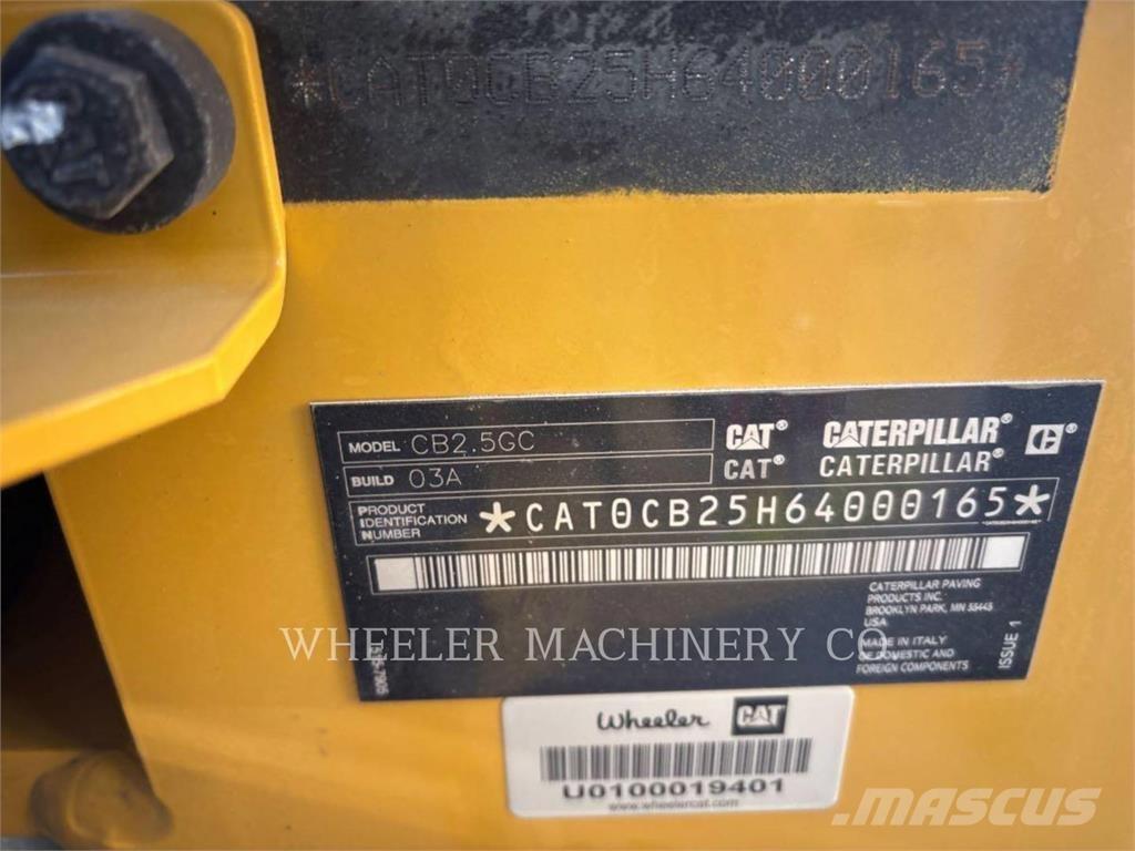 CAT CB2.5 GC Rodillos de doble tambor