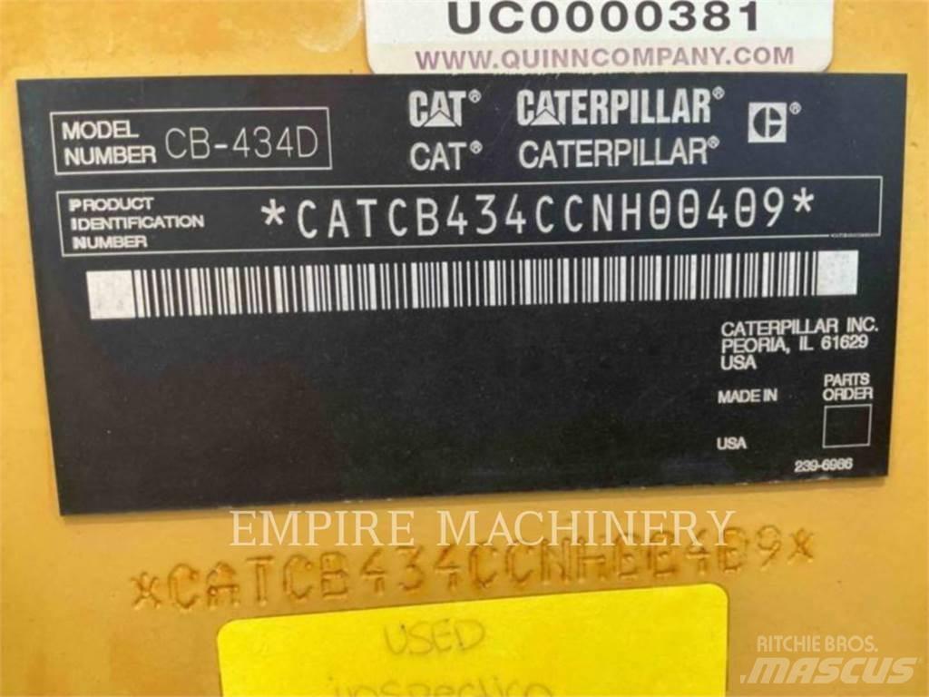 CAT CB434D Rodillos de doble tambor