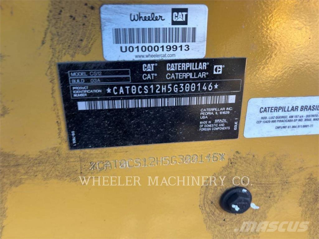 CAT CS12 Rodillos de un solo tambor