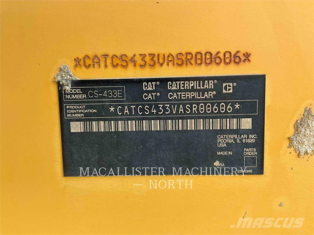 CAT CS433E Rodillos de un solo tambor