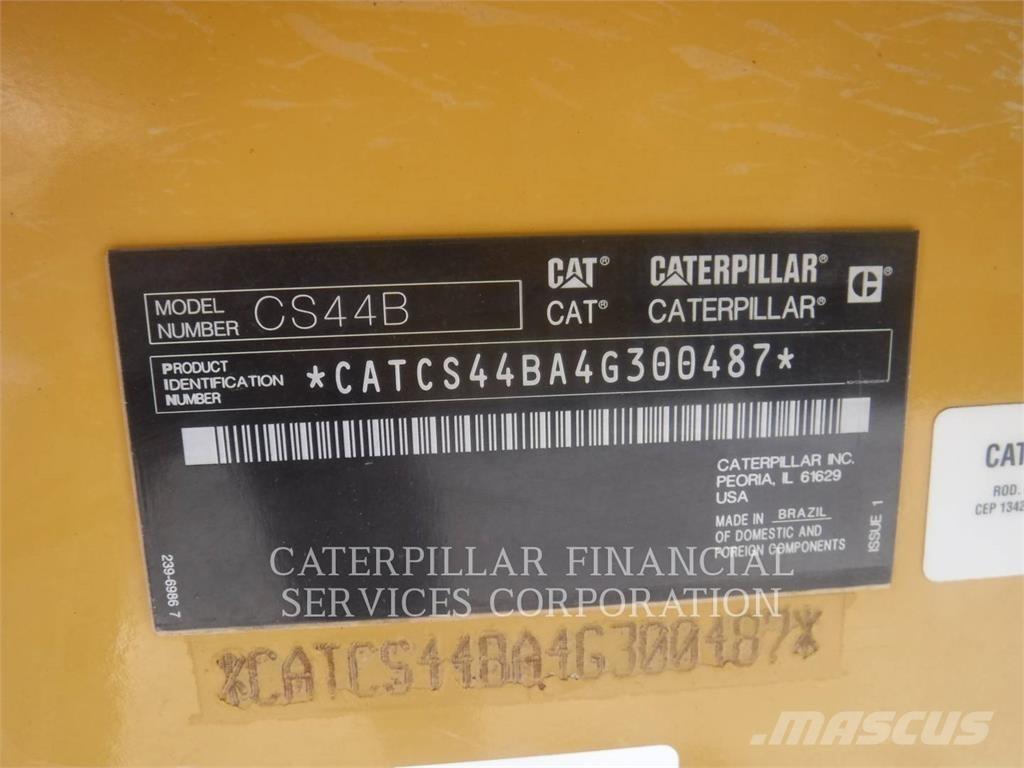 CAT CS44B Rodillos de un solo tambor