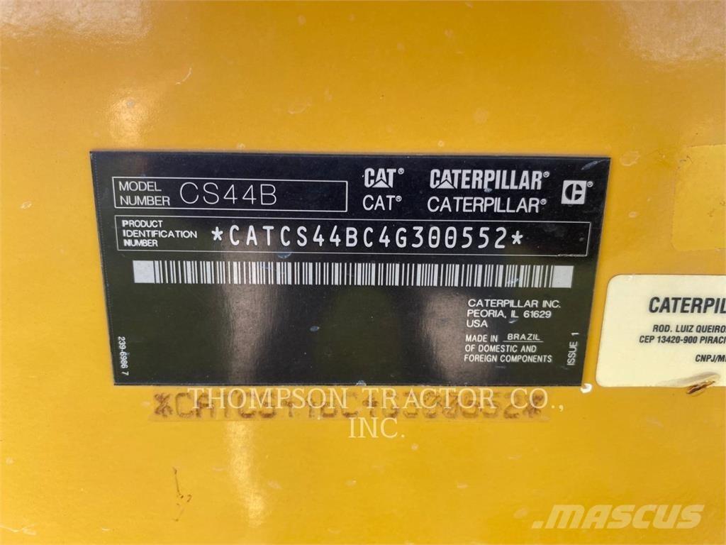 CAT CS44B Rodillos de un solo tambor
