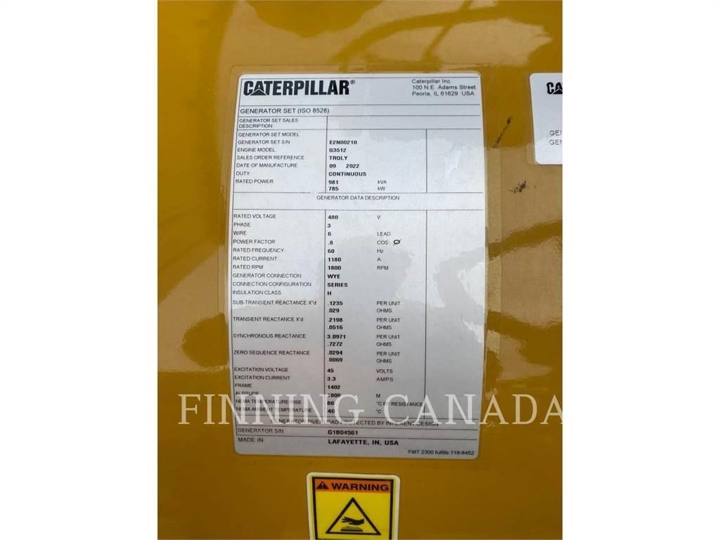 CAT G 3512 Generadores diesel