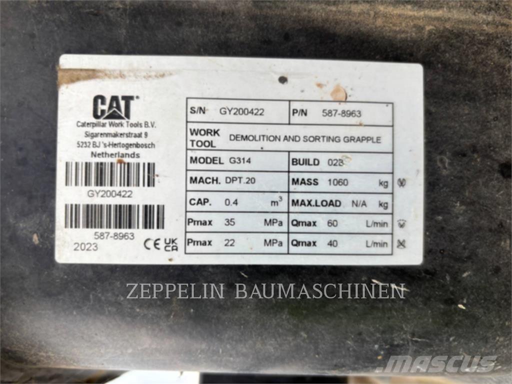 CAT G314-D Pinzas