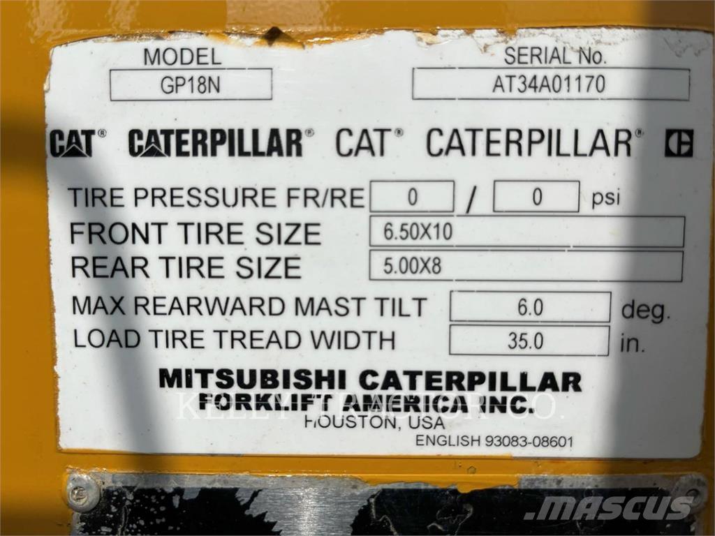 CAT MCFGP18N5 Carretillas LPG