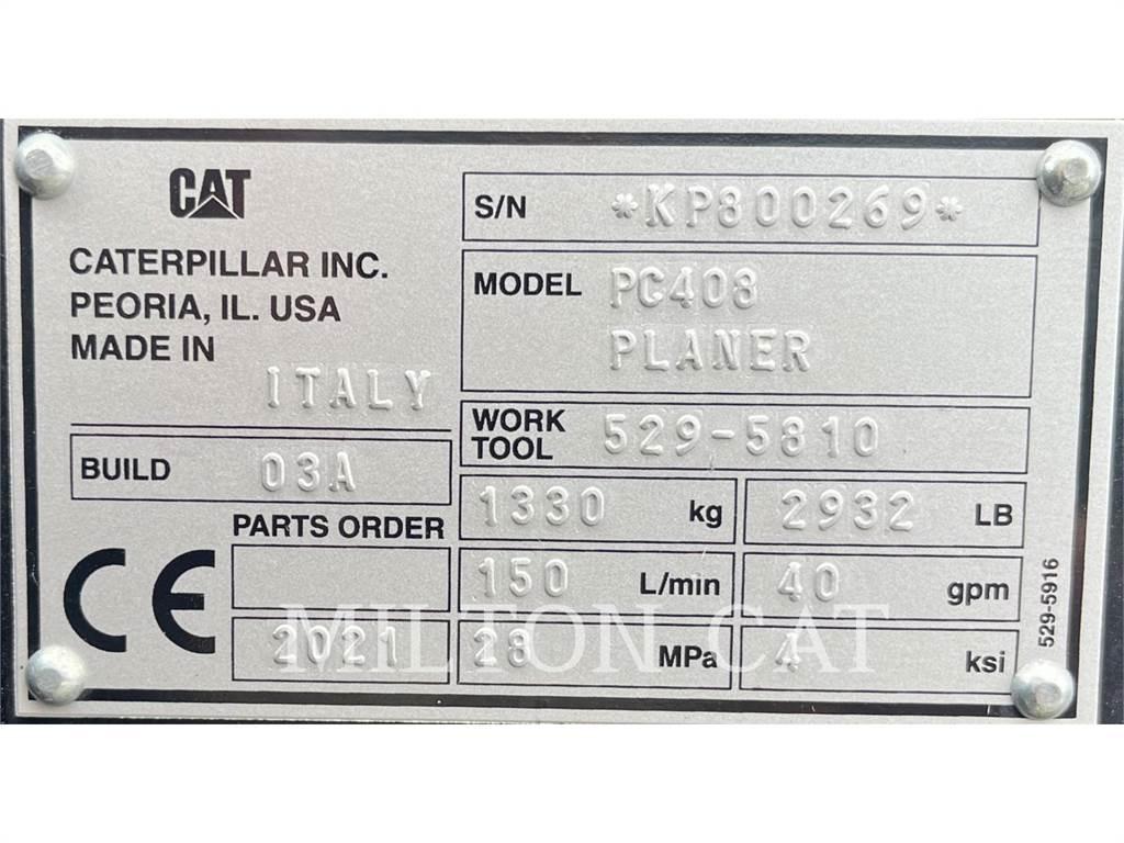 CAT PC408 COLD PLANER Compactadoras