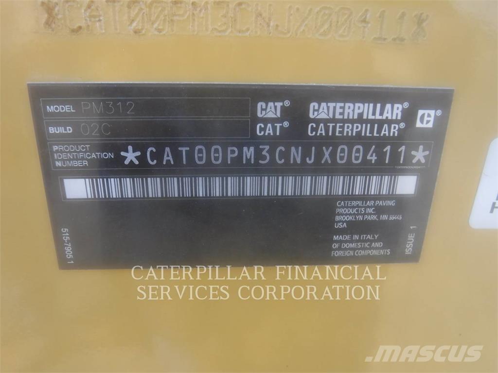 CAT PM312-02 Máquinas moledoras de asfalto en frío