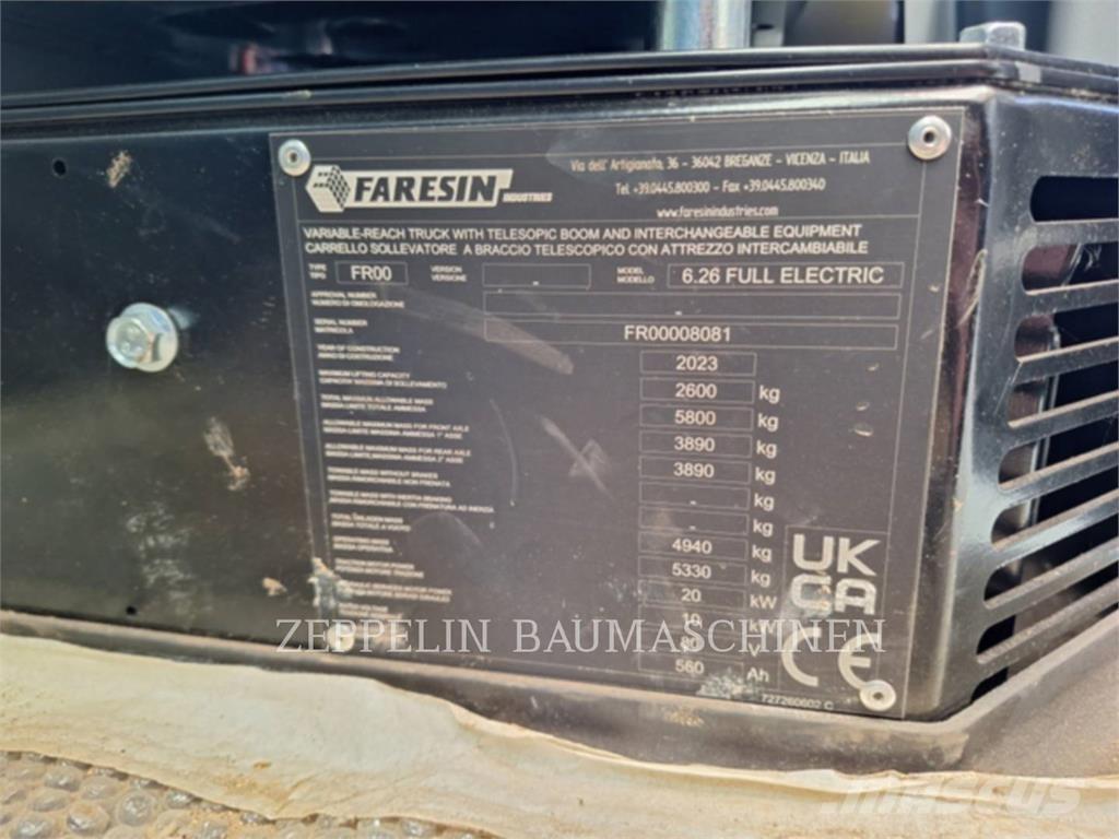 Faresin 6.26E Carretillas telescópicas