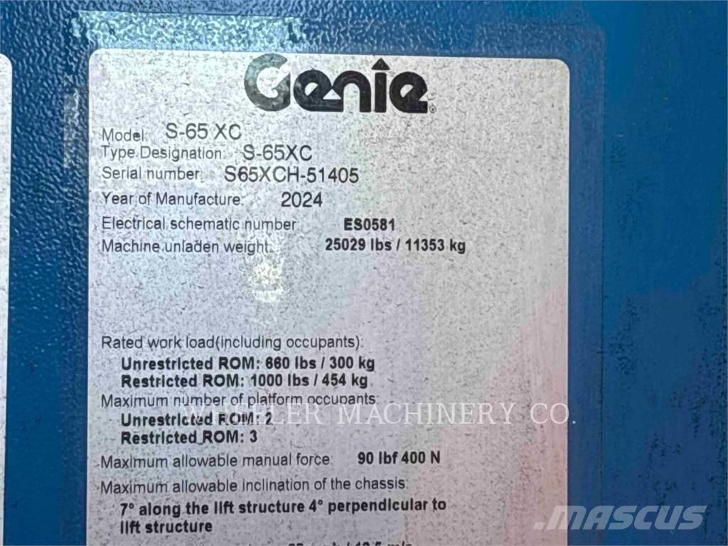 Genie S65XC Plataforma de trabajo articulada