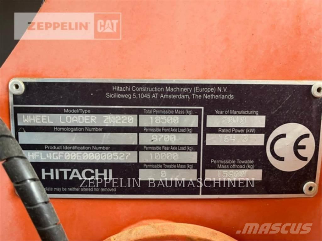 Hitachi ZW220 Cargadoras sobre ruedas