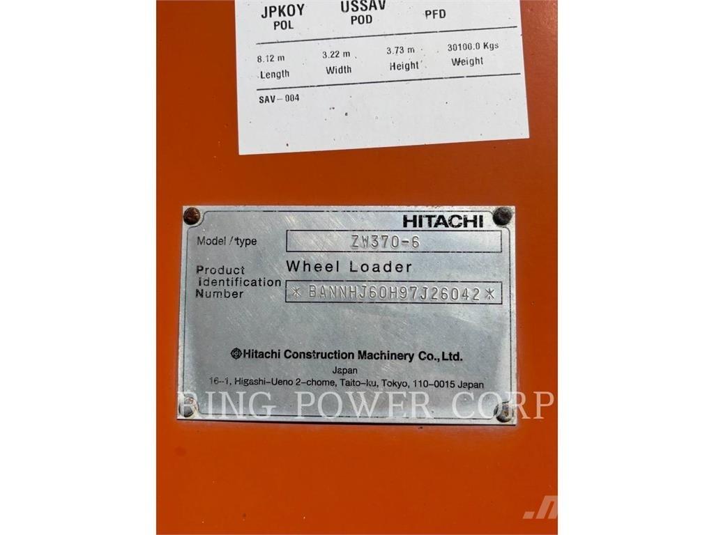 Hitachi ZW3706-6 Cargadoras sobre ruedas