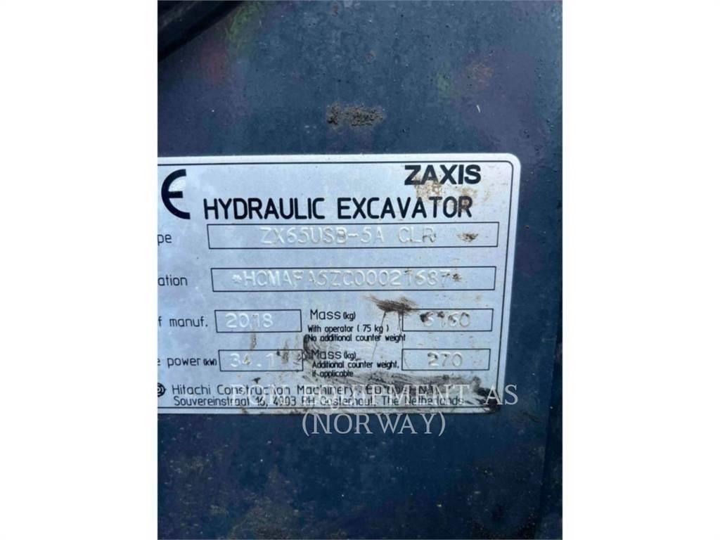 Hitachi ZX65 Excavadoras de cadenas
