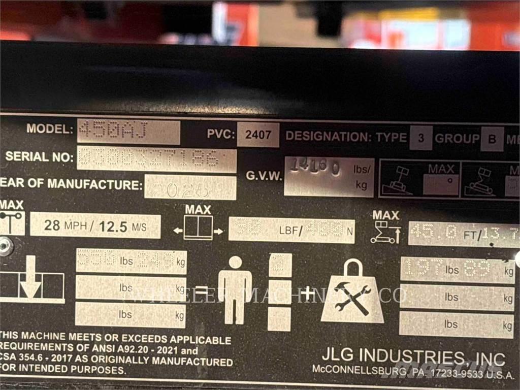 JLG 450AJ Plataforma de trabajo articulada