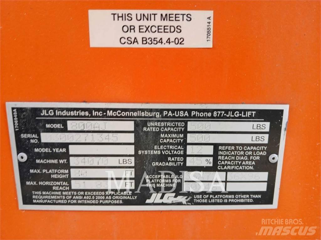 JLG 800 AJ Plataforma de trabajo articulada