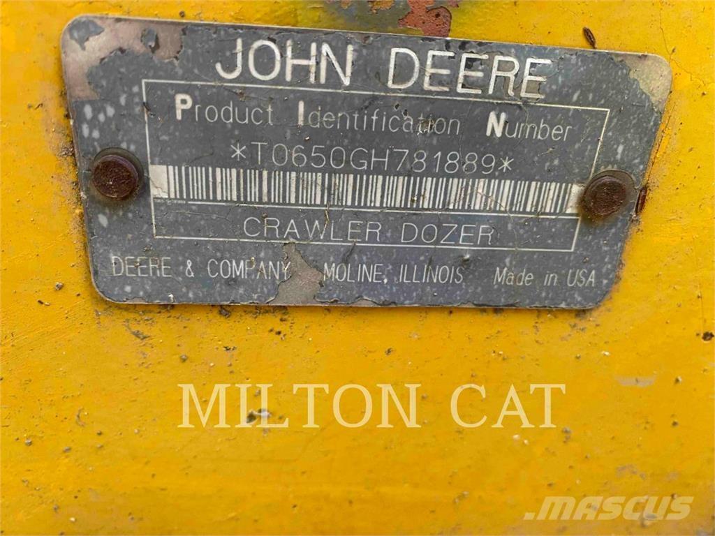 John Deere 650G Buldozer sobre oruga