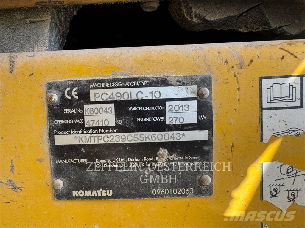 Komatsu PC490LC-10 Excavadoras de cadenas