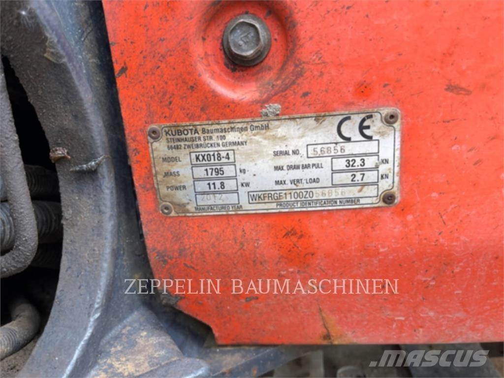 Kubota KX018-4 Excavadoras de cadenas