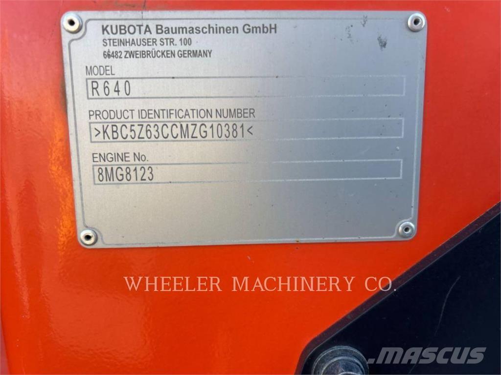 Kubota R640 CWL Cargadoras sobre ruedas