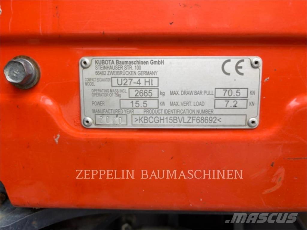 Kubota U27-4 Excavadoras de cadenas
