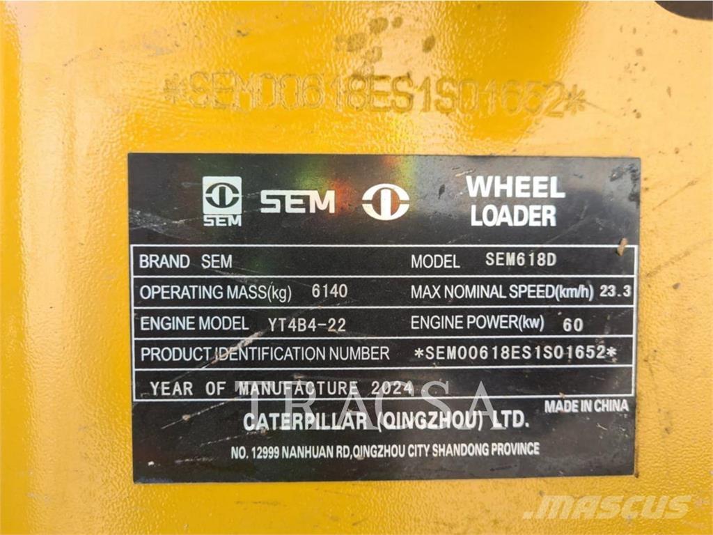 SEM MACHINERY SEM618D Cargadoras sobre ruedas