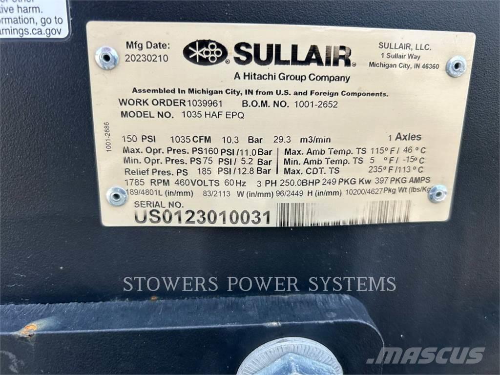 Sullair E1035HAF Secadores de aire comprimido