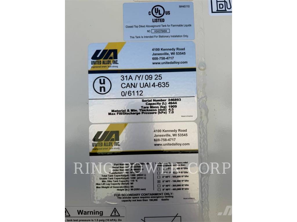 United 1250 GALLON Construcción - Otros