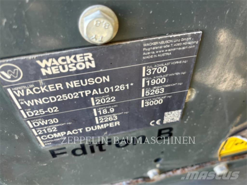 Wacker DW30 Dúmpers articulados