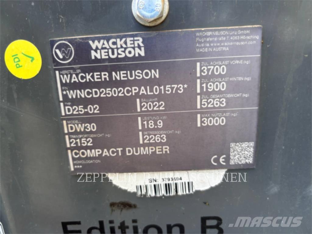 Wacker DW30 Dúmpers articulados