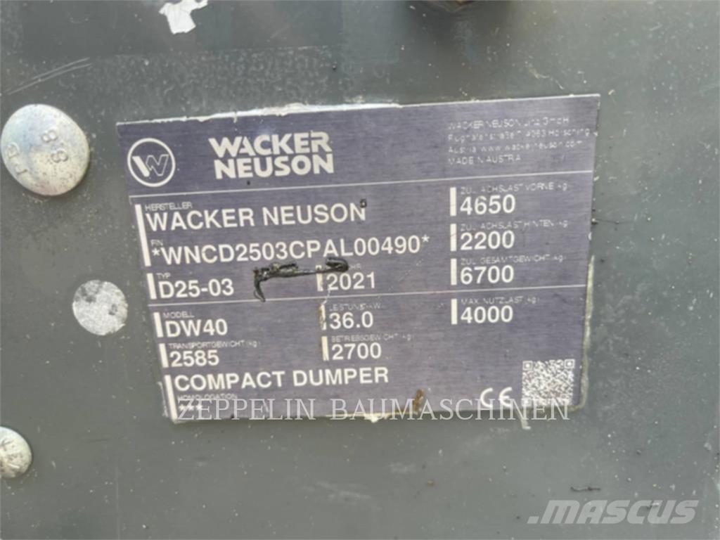 Wacker DW40 Dúmpers articulados