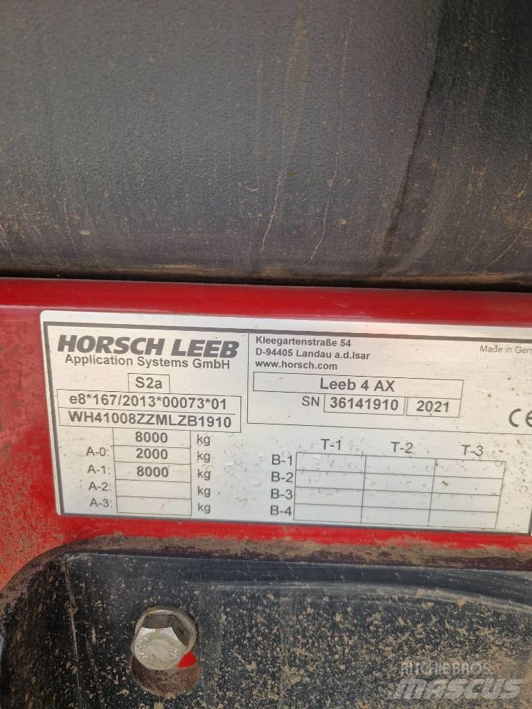 Horsch Leeb 4 AX Pulverizadores arrastrados