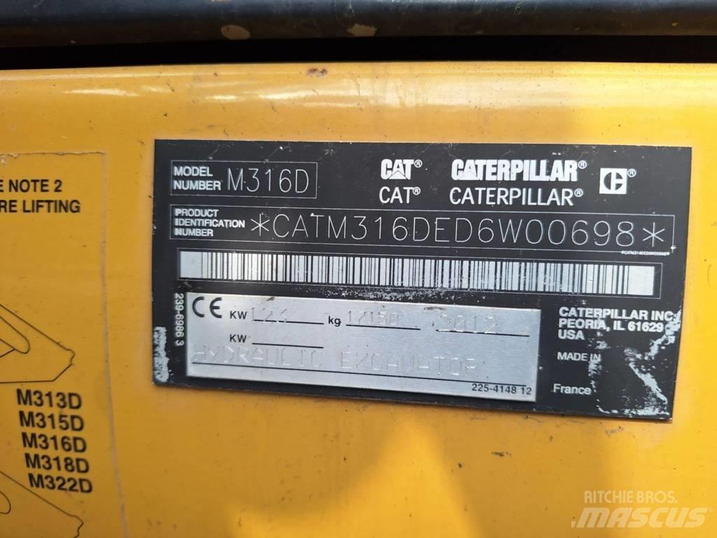 CAT M 316 D Excavadoras de ruedas