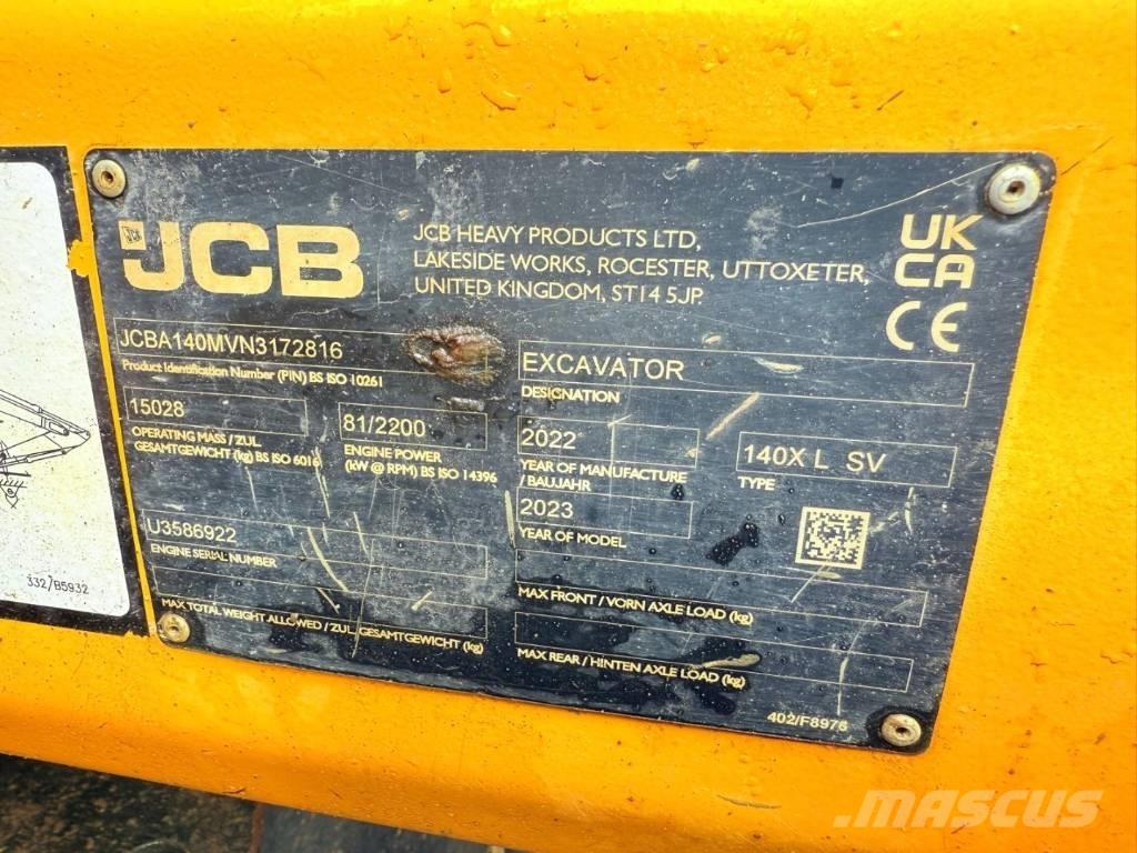 JCB 140 X Excavadoras de cadenas