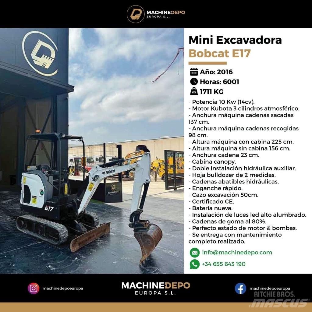 Bobcat E 17 Mini excavadoras < 7t