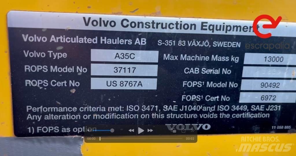Volvo A 35 C Dúmpers articulados