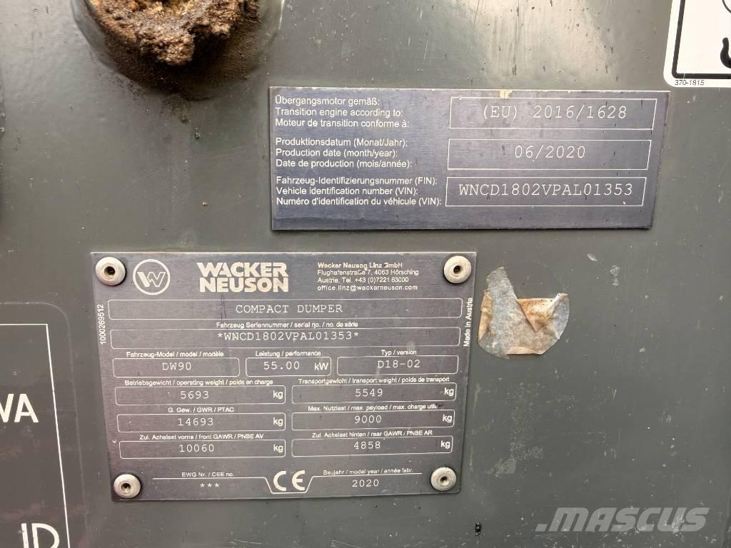 Wacker Neuson DW90 Dúmpers de obra