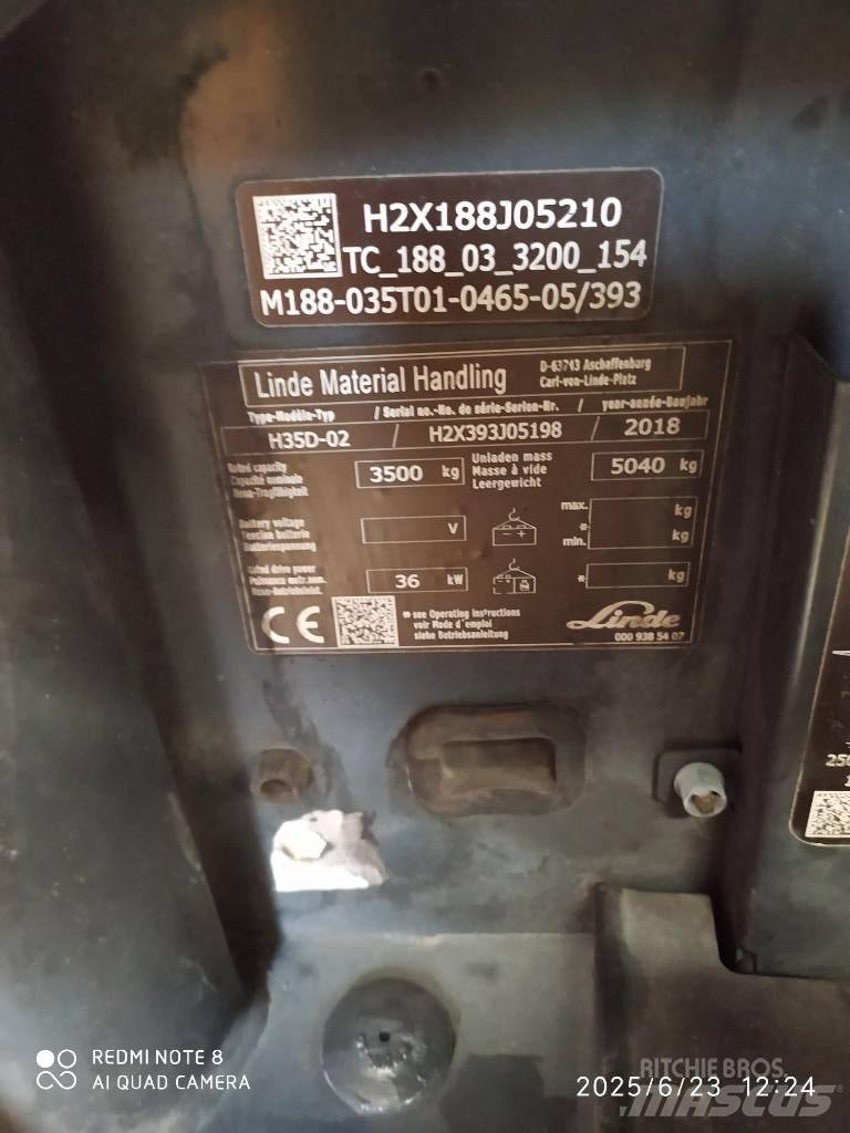 Linde H 35 D Carretillas diesel