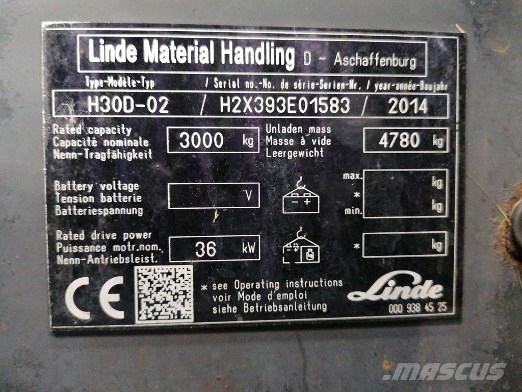 Linde H30D-02 Carretillas diesel