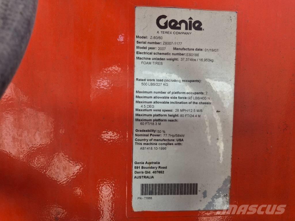 Genie Z 80/60 Plataforma de trabajo articulada