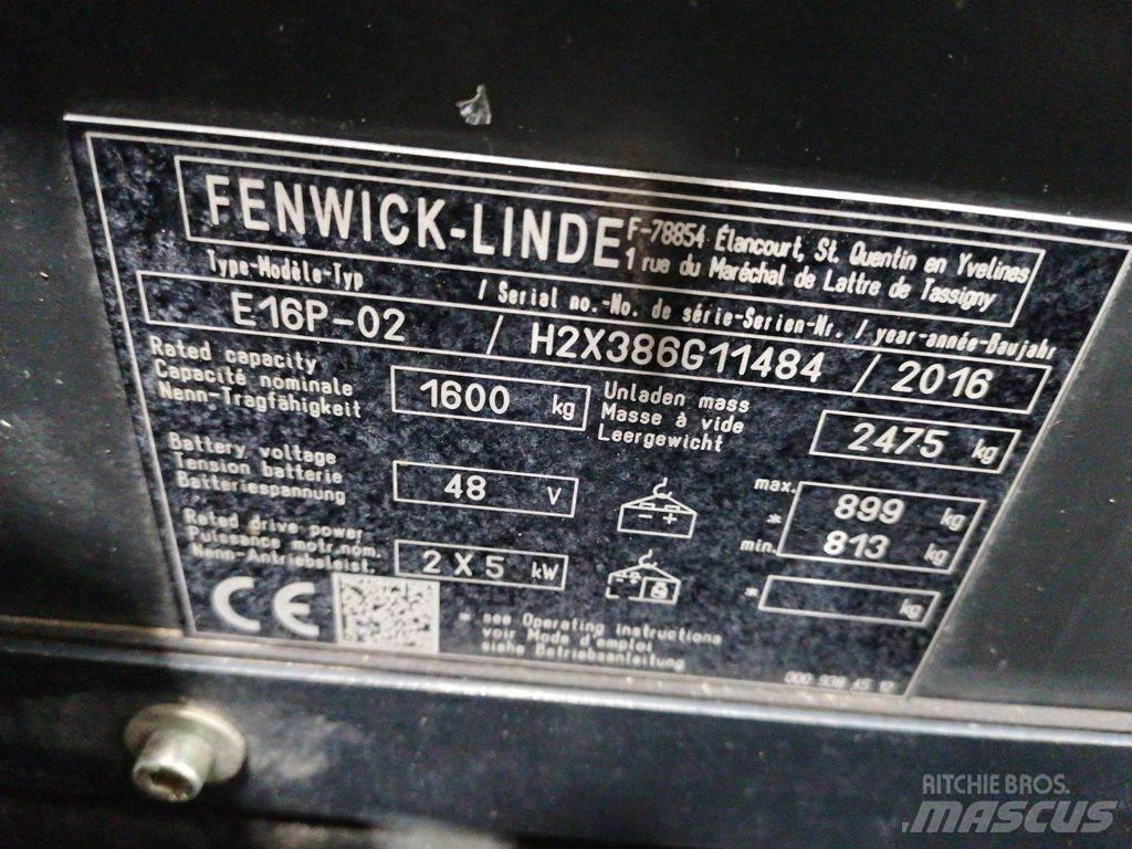Linde E16P-02 Carretillas de horquilla eléctrica