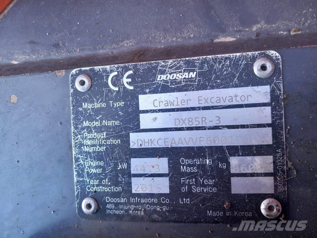 Doosan DX 85 R-3 Excavadoras 7t - 12t