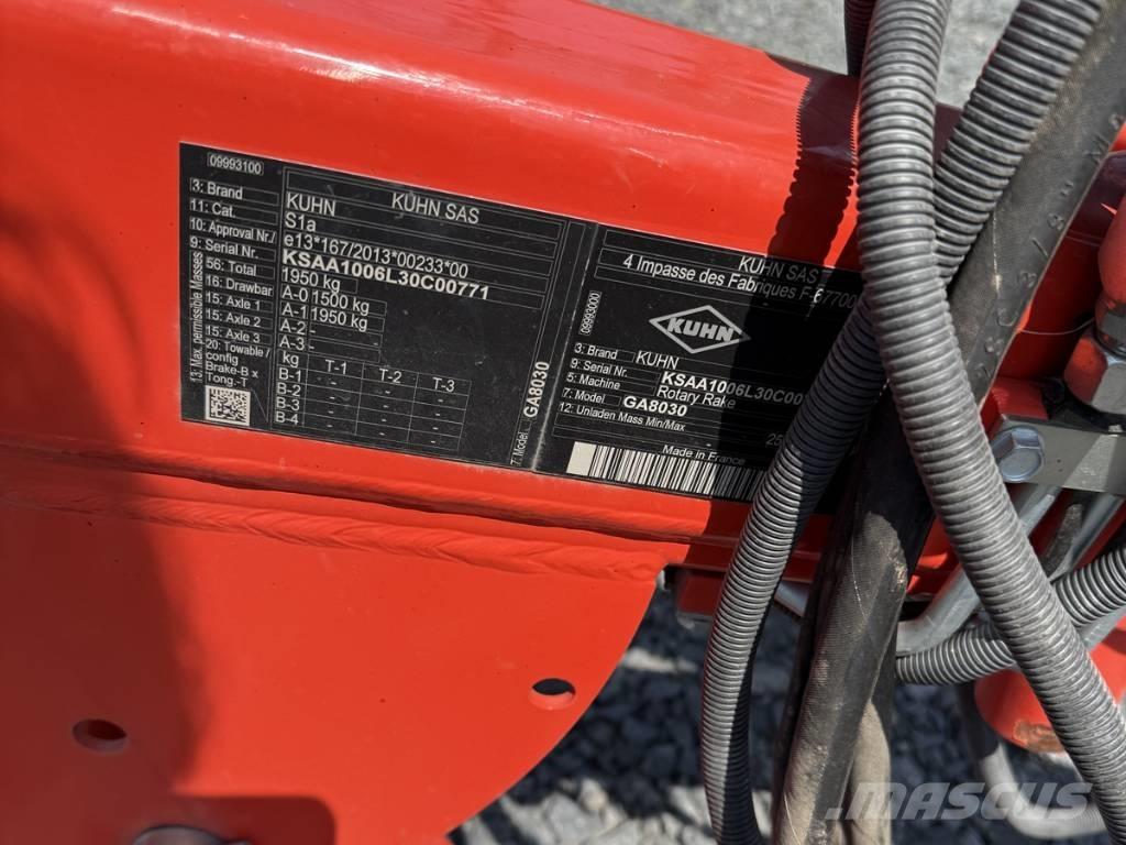 Kuhn GA 8030 hark Segadoras hileradoras