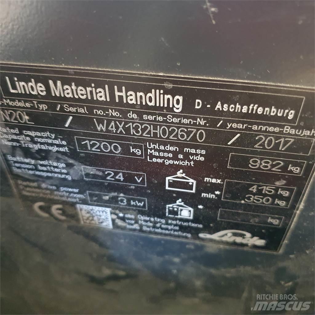Linde N20L kurz Recogepedidos de media altura